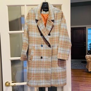 Andrew Marc Plaid Coat